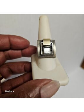 Christopher Poly Geometric Contemporary Ring, Size 9.25